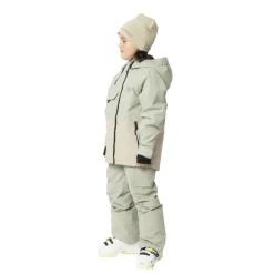 2117 of Sweden Kidden skijakke/skibukser sæt, junior, lysegrøn/beige