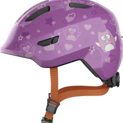 Abus Smiley 3.0, cykelhjelm, junior, purple star