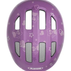 Abus Smiley 3.0, cykelhjelm, junior, purple star