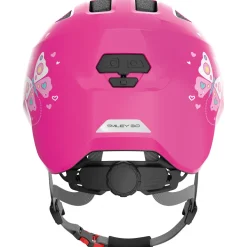 Abus Smiley 3.0, cykelhjelm, junior, pink butterfly
