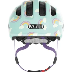 Abus Smiley 3.0 LED, cykelhjelm, junior, blue rainbow
