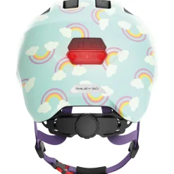 Abus Smiley 3.0 LED, cykelhjelm, junior, blue rainbow