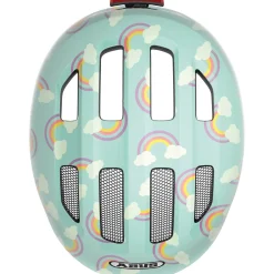 Abus Smiley 3.0 LED, cykelhjelm, junior, blue rainbow