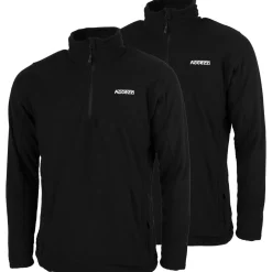Accezzi fleecetrøje, herre, sort, 2-pak