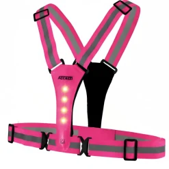 Accezzi LED refleksvest, pink