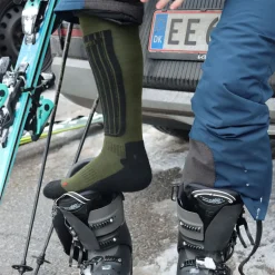 Accezzi Merino 80, skistrømper, grøn