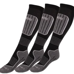 Accezzi Merino 20 skistrømper, 3 par, sort