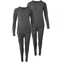 Accezzi Merino, skiundertøj, dame, grå, 2 sæt
