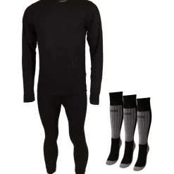 Accezzi skiundertøj + 3 par Coolmax skistrømper, herre