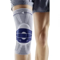 Bauerfeind GenuTrain 8, knæbandage m. silikone, blå