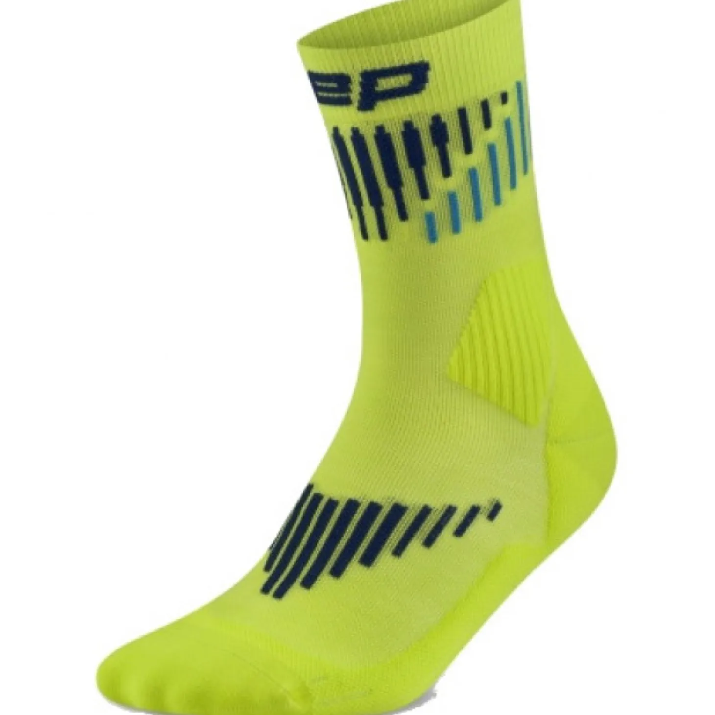 CEP Core Run Merino Socks Mid Cut 3.0, løbestrømper, dame, gul