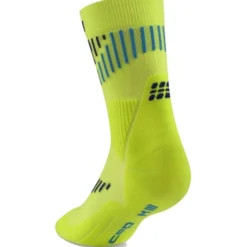 CEP Core Run Merino Socks Mid Cut 3.0, løbestrømper, dame, gul