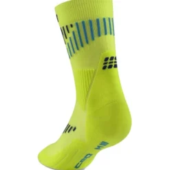 CEP Core Run Merino Socks Mid Cut 3.0, løbestrømper, herre, gul