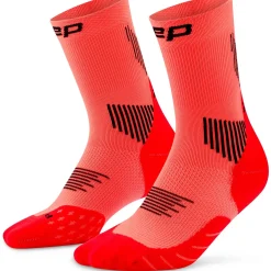 CEP Core Run Socks Mid Cut 5.0, løbestrømper, dame, neon
