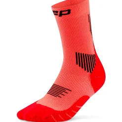 CEP Core Run Socks Mid Cut 5.0, løbestrømper, dame, neon