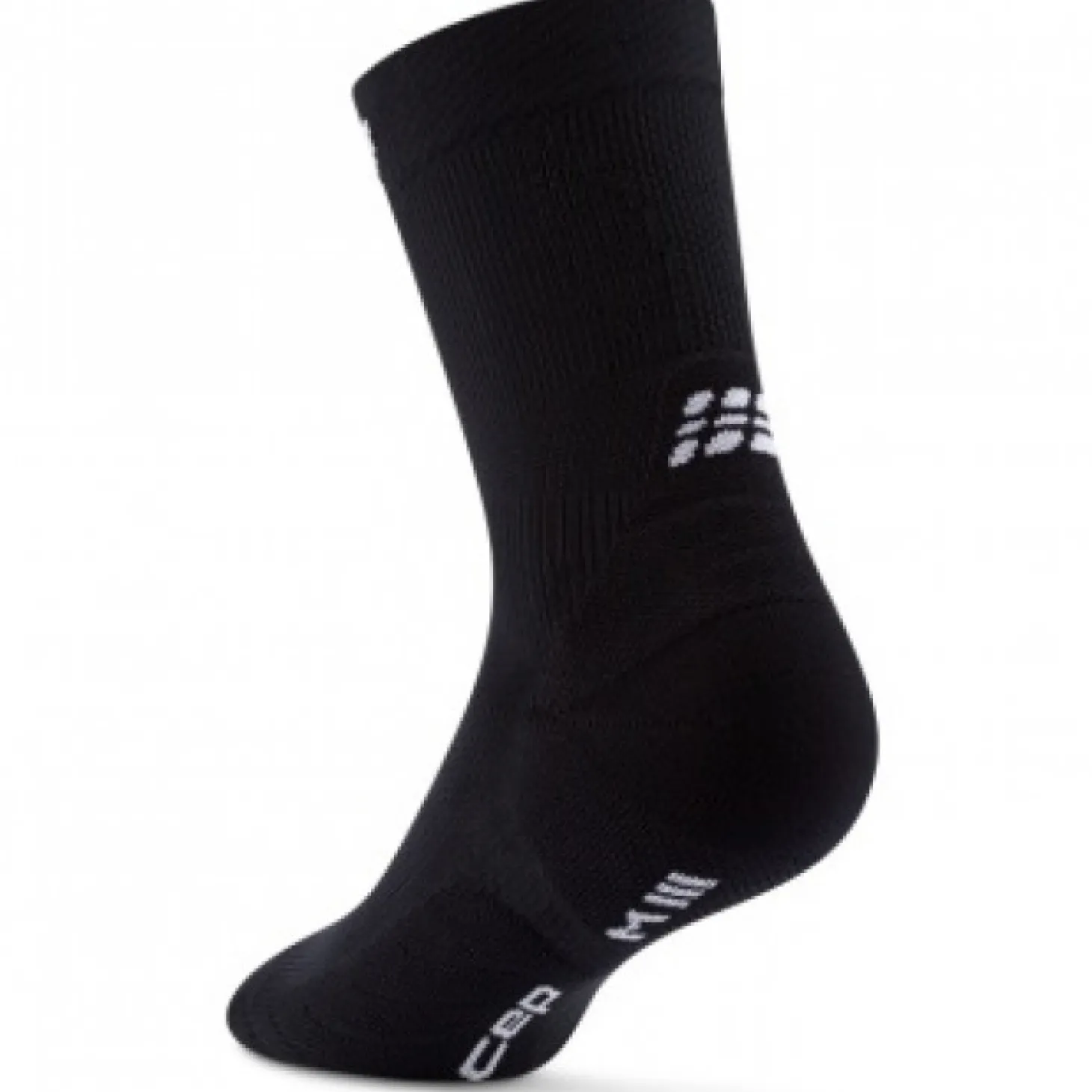 CEP Core Run Socks Mid Cut 5.0, løbestrømper, herre, sort