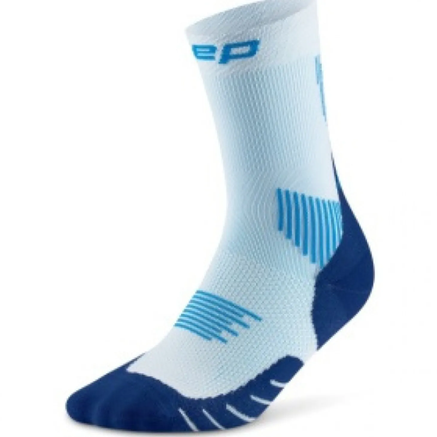CEP Core Run Socks Mid Cut 5.0, løbestrømper, dame, lyseblå