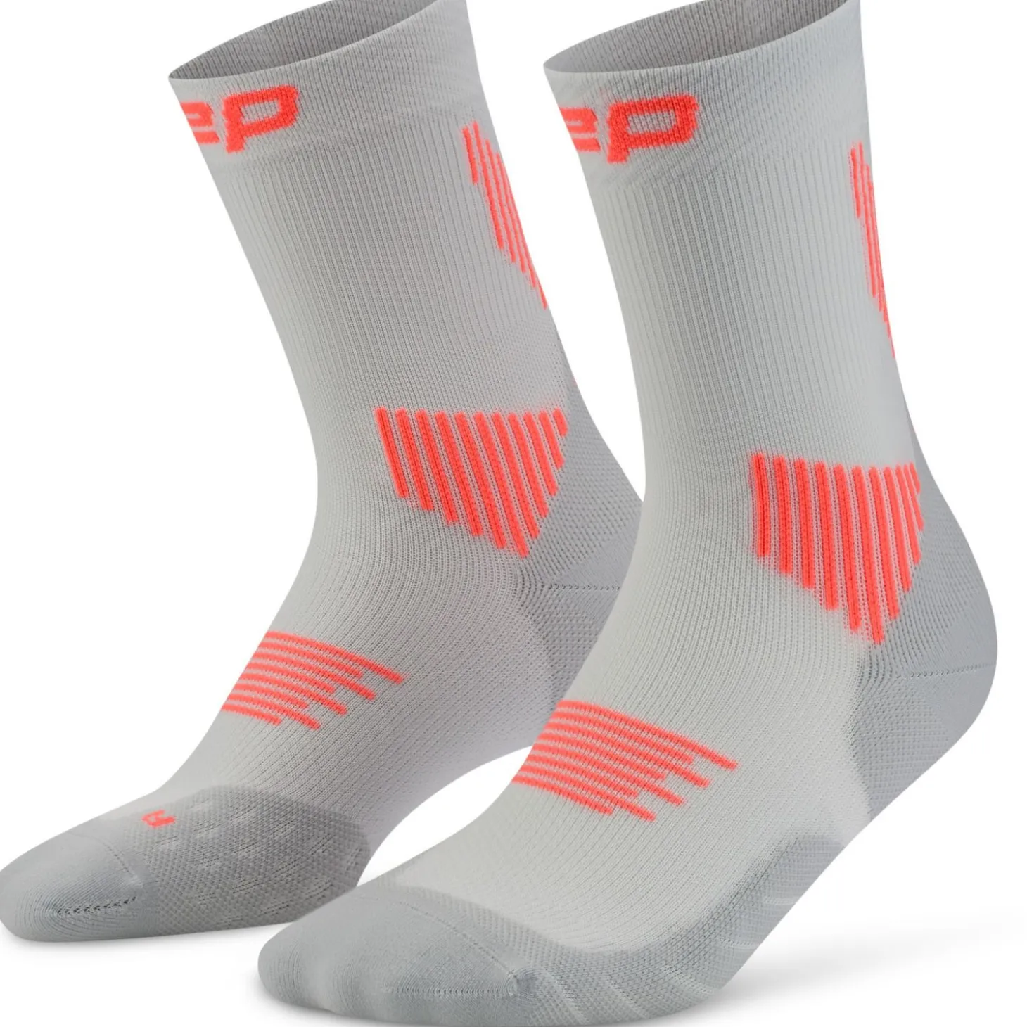 CEP Core Run Socks Mid Cut 5.0, løbestrømper, dame, grå