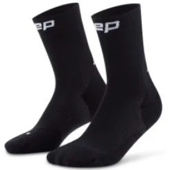CEP Core Run Socks Mid Cut 5.0, løbestrømper, dame, sort