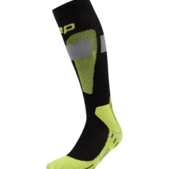 CEP Ski Merino Socks Tall 3.0, skistrømper, herre, sort/gul