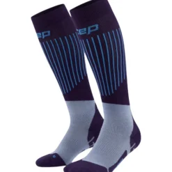 CEP Ski Ultralight Socks Tall 3.0, skistrømper, dame, lilla/blå