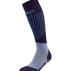 CEP Ski Ultralight Socks Tall 3.0, skistrømper, herre, lilla/blå