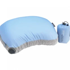 Cocoon Air-Core Hood/Camp Pillow,28x37 cm, Pude, light blue/grey