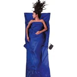 Cocoon TravelSheet,100% Silk, Sovepose, ultramarine blue