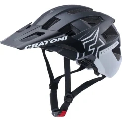 Cratoni Allset Pro, cykelhjelm, mat sort/hvid