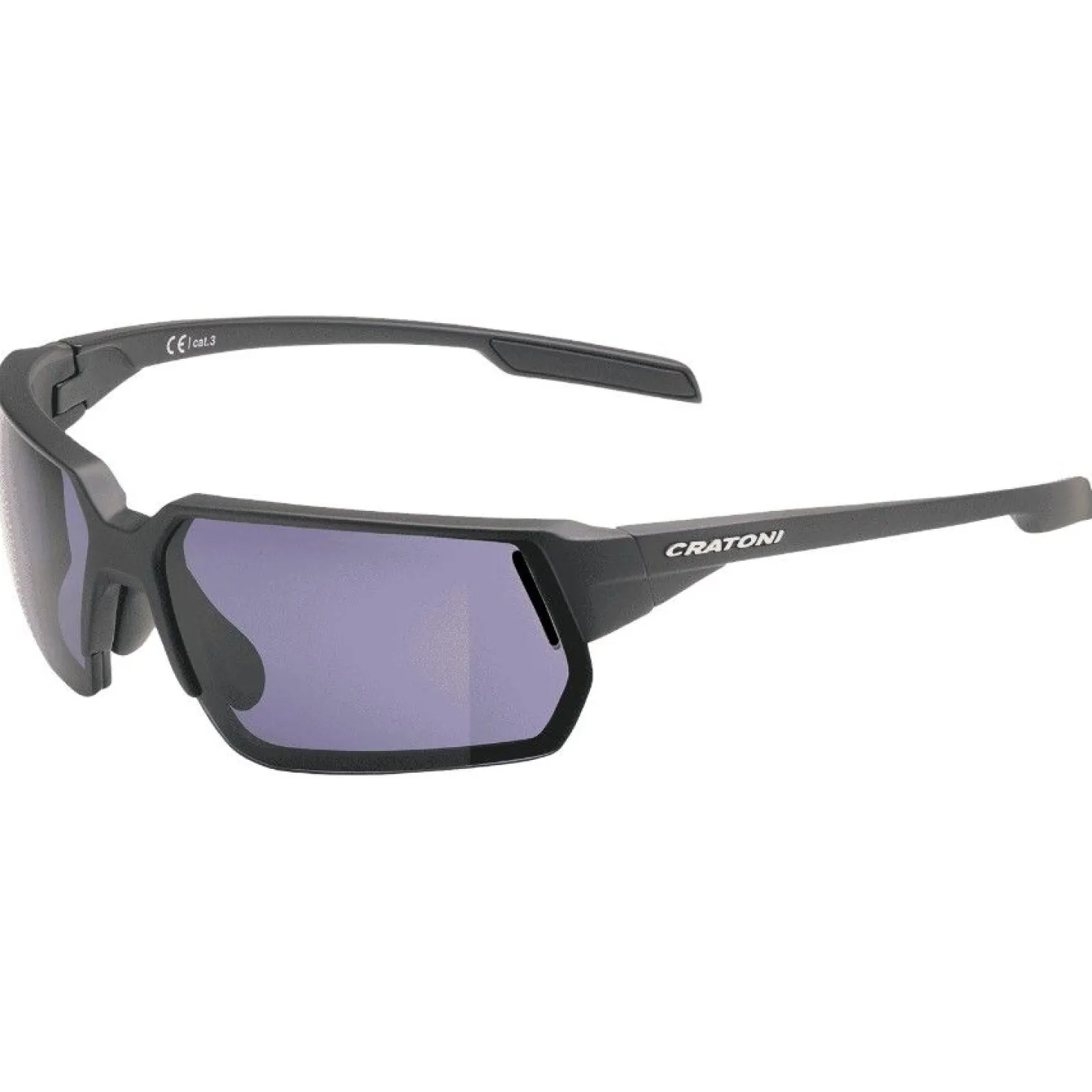 Cratoni C-Lite Color+ Lifestyle Grey Blue W/O Mirror, solbrille, mat sort
