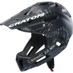 Cratoni C-Maniac 2.0 MX, cykelhjelm, sort/grå