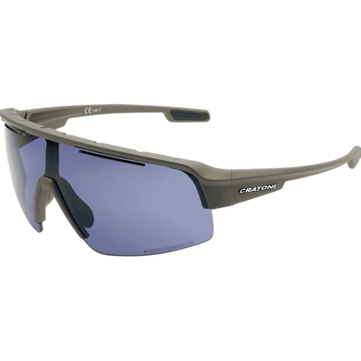 Cratoni C-Matic Color+ Lifestyle Grey Blue W/O Mirror, solbrille, kaffe