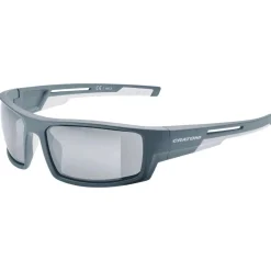Cratoni Raw Smoke W/ Silver Mirror, solbrille, mat grå/blå