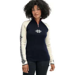 Dale of Norway Geilo, sweater, dame, navy/hvid