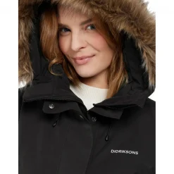 Didriksons Erika, parka, dame, sort