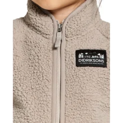 Didriksons Gibbs, fleecejakke, junior, beige