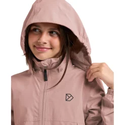 Didriksons Meliss, regnjakke, junior, lyserød