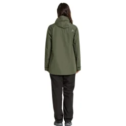 Didriksons Nordic, regnjakke, dame, mørkegrøn