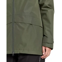 Didriksons Nordic, regnjakke, dame, mørkegrøn
