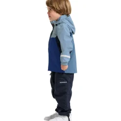Didriksons Pilvi, regnjakke, junior, blå