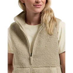 Didriksons Siv, fleecevest, dame, clay beige