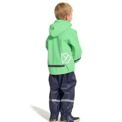 Didriksons Slaskeman, regnsæt, junior, lysegrøn/mørkeblå