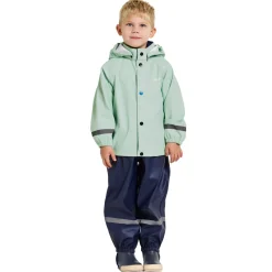Didriksons Slaskeman, regnsæt, junior, mint/mørkeblå