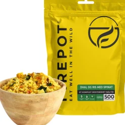 Firepot Dhal og Ris med Spinat, frysetørret mad, Reg