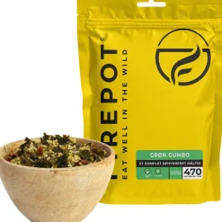 Firepot Grøn Gumbo, frysetørret mad, Reg