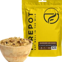 Firepot Havregrød med Banan, frysetørret mad, Reg