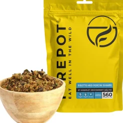 Firepot Risotto med Porcini Svampe, frysetørret mad, Reg