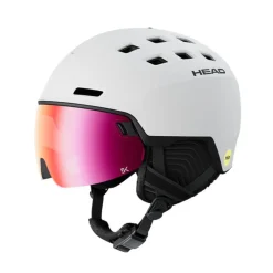 Head Radar 5K MIPS, skihjelm med visir, hvid
