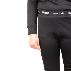 Helios Essential, skiundertøj, junior, sort, 2 sæt