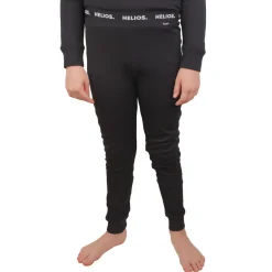Helios Essential, skiundertøj, junior, sort, 2 sæt